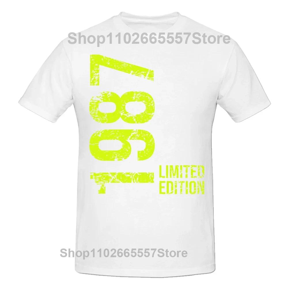 Novelty Awesome 37th 37 Years Retro Vintage 1987 T Shirts Graphic Cotton Streetwear Short Sleeve Birthday Gifts Summer T-shirt