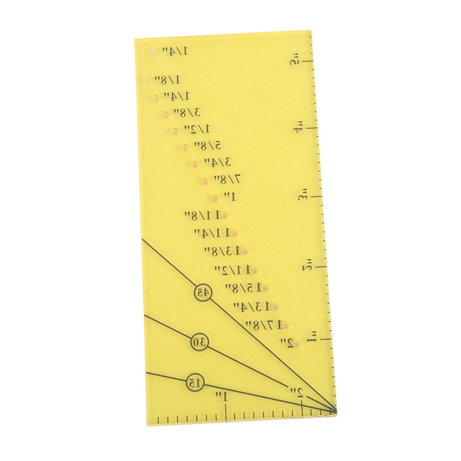 

Sew Seam Allowance Ruler with Magnetic Seam Guide Clear Scale Sturdy Durable High Accuracy Portable Sewing Machine