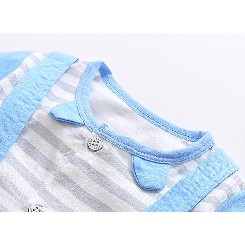 Unisex Baby Cotton Short Sleeve Summer Jumpsuit, Size 100
