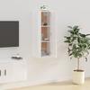 Wall Mounted TV Cabinet High Gloss White 40 X 34.5 X 100 Cm