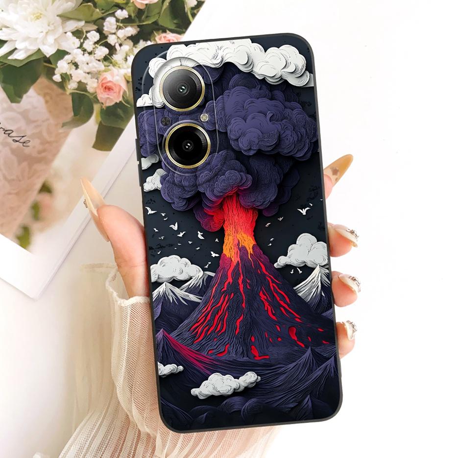 For Realme C67 4G Case RMX3890 Cute Rabbit Cartoon Cover Soft Silicone Case For Realme 12 Lite C 67 RealmeC67 4G Back Cover Bags