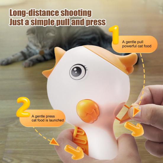 Yousheng Cat Treat Dispenser Toy Fun Bird-Shaped Interactive Slow Feeder Cat Teaser Light for Indoor Cats And Dogs Training Feeding