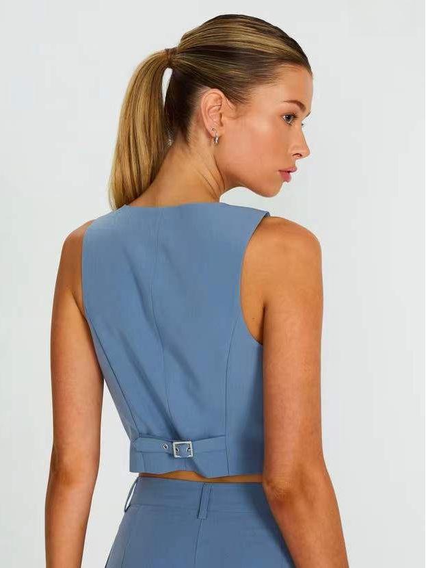 2023 Women's Sleeveless Summer Casual Suit Vest