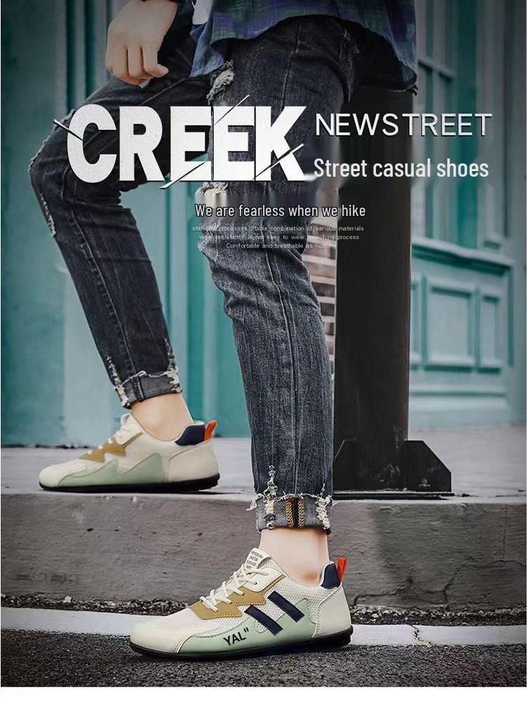 Men's Spring Casual Sports Shoes - Versatile, Soft Sole, Breathable Mesh, Trendy Forrest Gump Style