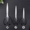 Deli 6009 Large Stainless Steel Round Head Scissors for Students & Office Use