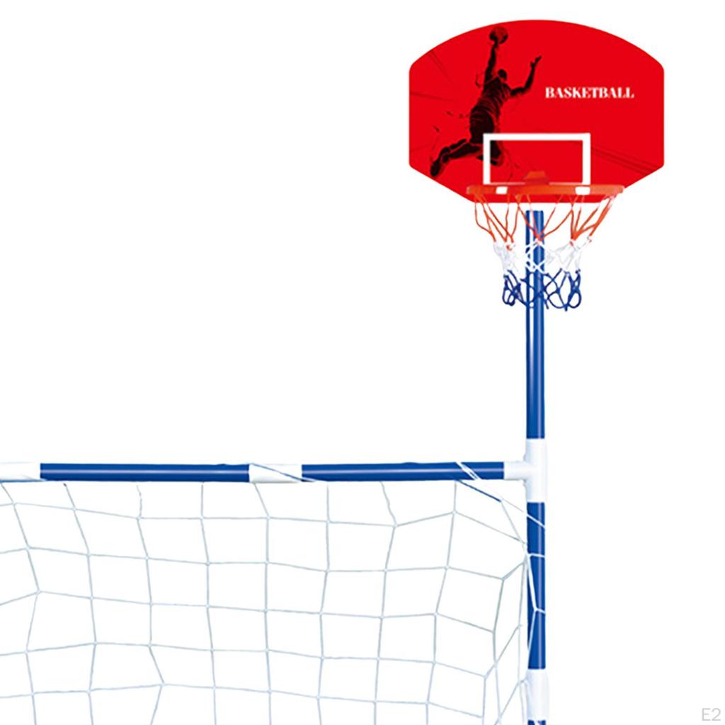 Kosz do koszykówki z siatką do piłki nożnej 2 w 1 Łatwy montaż Przenośna tablica do piłki nożnej