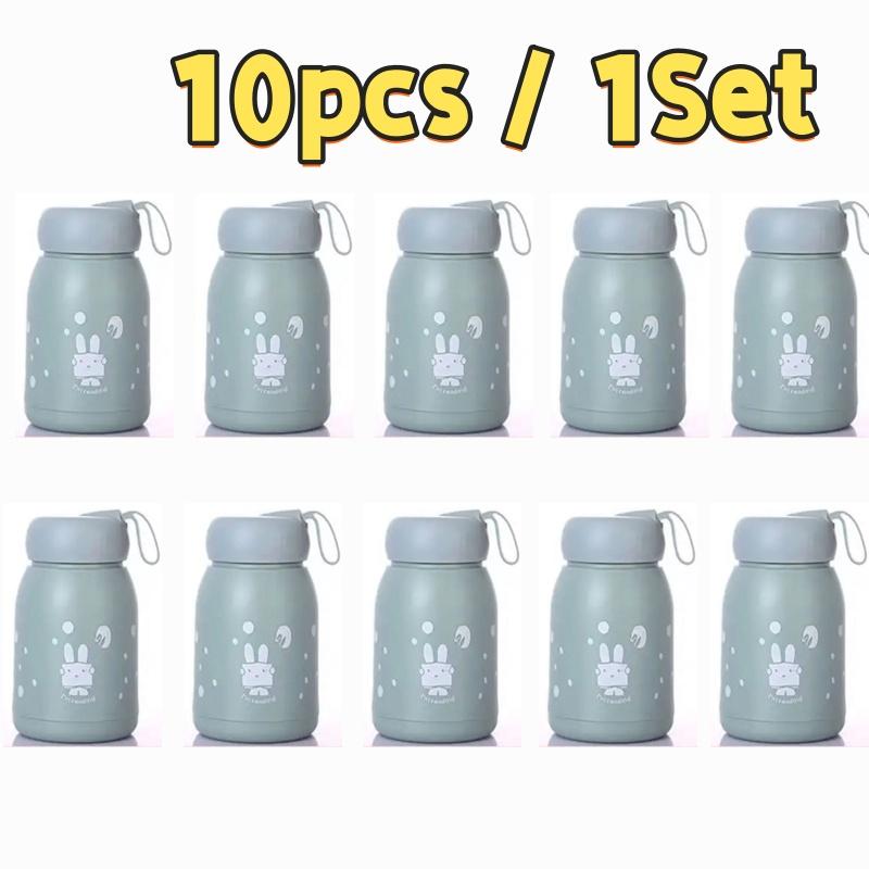 5/10Pcs Rabbit Tumbler Hot And Cold Tumbler Souvenir Glass Cup Thumbler Cup Leakproof Water Bottle Mug Drinkware
