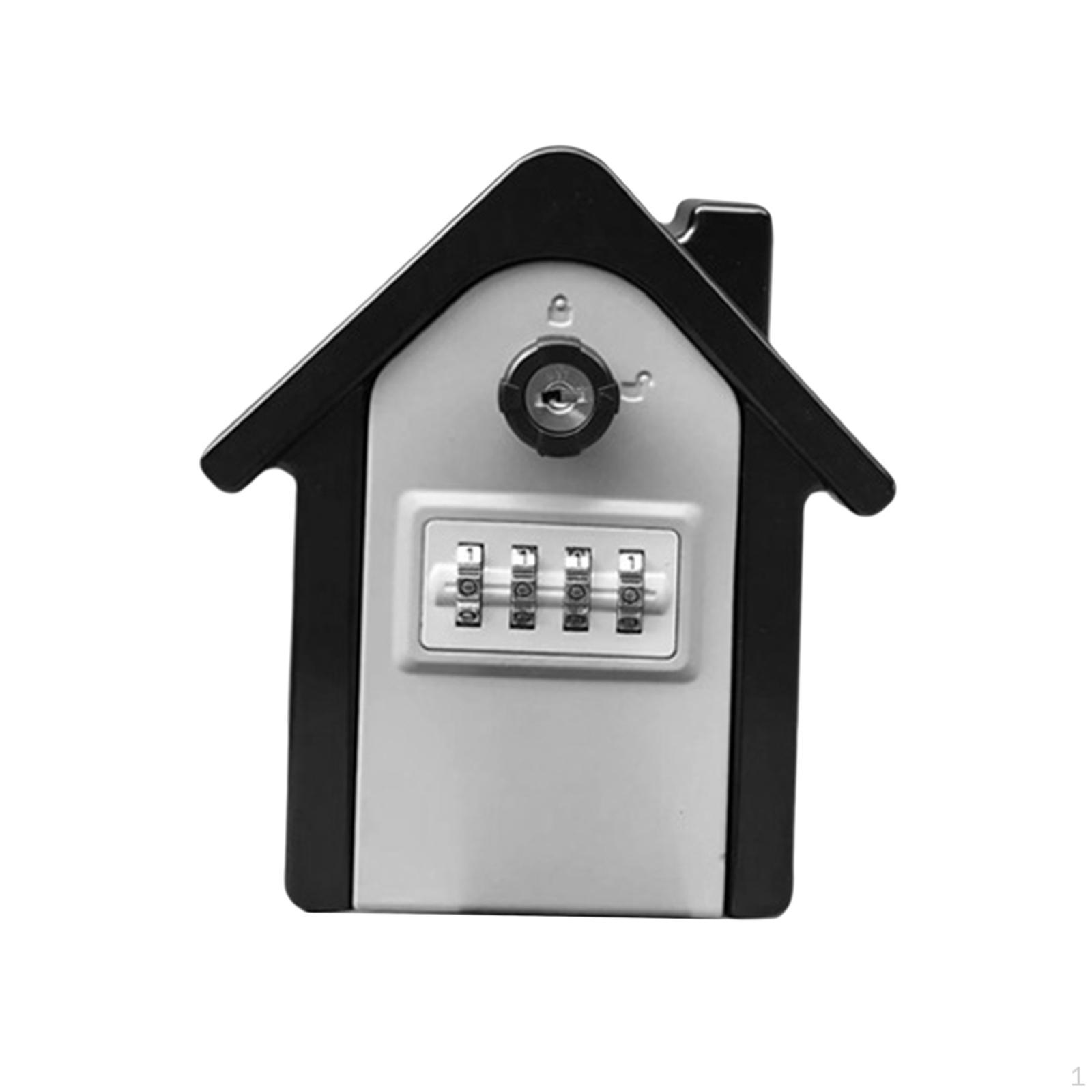 4 Digit Lock Box Storage Combination Key Outdoor Password