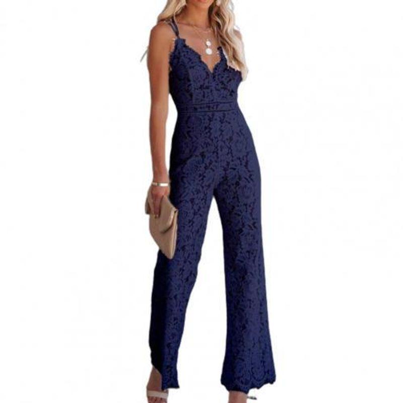 Summer Casual Lace Jumpsuit Woman Summer Casual Lace Jumpsuit Female