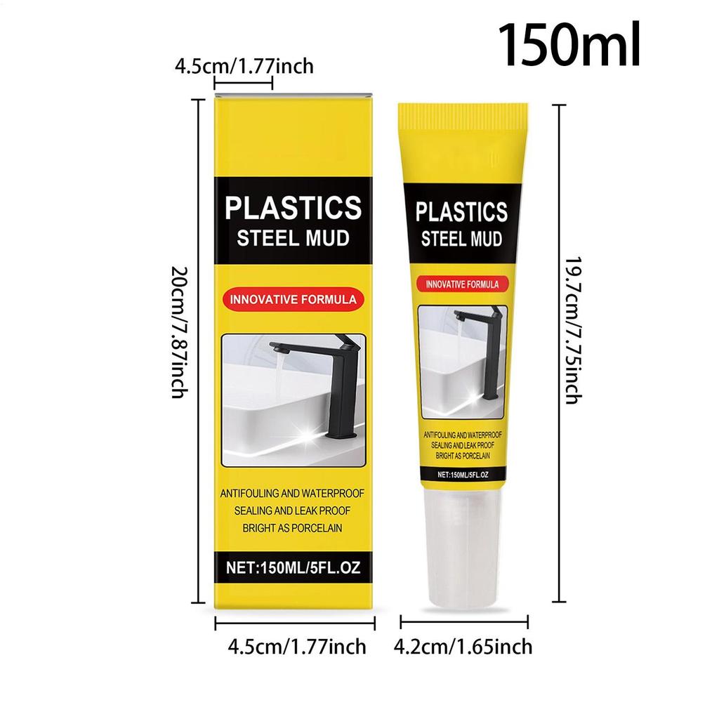 Caulking Sealant 150ml Waterproof Caulk Crack Proof White Sealant For Window Gutter Wall Tile Bathtub Floor Sink Toilet