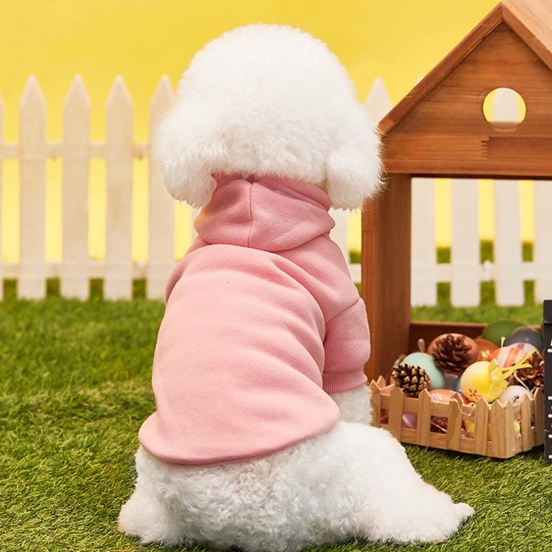 Cozy Puppy Hoodie for Pomeranian, Bichon, and Teddy Dogs - Two-Legged Fleece Sweatshirt