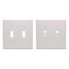 Two Way Toggle Electrical Switches Plate Premium Plastic Quick Connect Designing for Wall Outlets & Lighting Fixtures