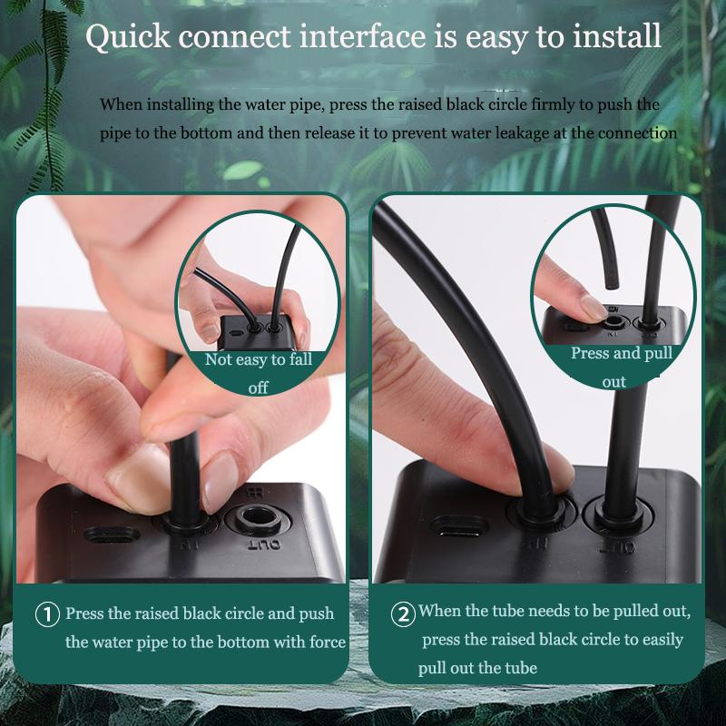 WiFi Rainforest Irrigation Timer Watering System Fog Nozzles Irrigation Kit Automatic Spray Misting Plant Watering System