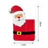 Weihnachtliche Besteckhalter mit niedlichen Cartoon-Tierdesigns für den festlichen Esstisch