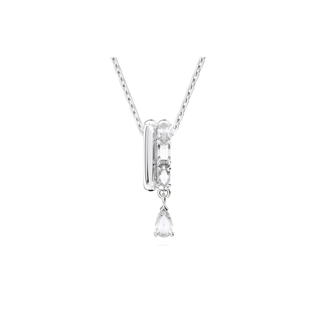 Swarovski Imber Double Ring Design Round Pendant Inlaid With Imitation Crystal Necklace Women necklace Gold Silver 5671819