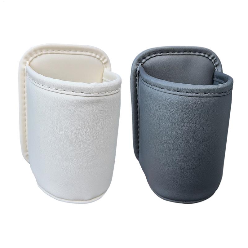 Car Window Cup Holder Cute Car Cup Stand Automotive Cup Holders Back Seat Organizer Truck Leather Cup Holder For Beverage Cups