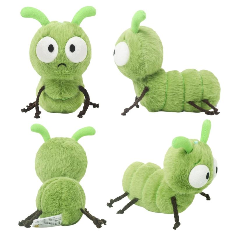 Creative Mosquito Plush Toys Kawaii Stuffed Bug with Angry Face Dolls Firefly Caterpillar Ladybug Dragonfly Gift for Kids Birth