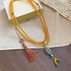 Mary Vintage ethnic crystal beaded necklace & waist chain - new chinese style collarbone chain