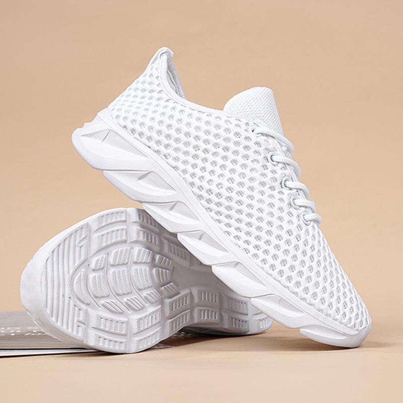 

Женская кожаная танцевальная обувь на мягкой подошве, средняя верхняя танцевальная обувь для практики, танцевальная обувь для джаза, сетчатые кроссовки для танцев 42 белый