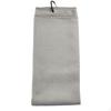 Sports Towel, Microfiber Grid, Quick Dry, Sweat Absorbent, Carabiner, Random Color Black