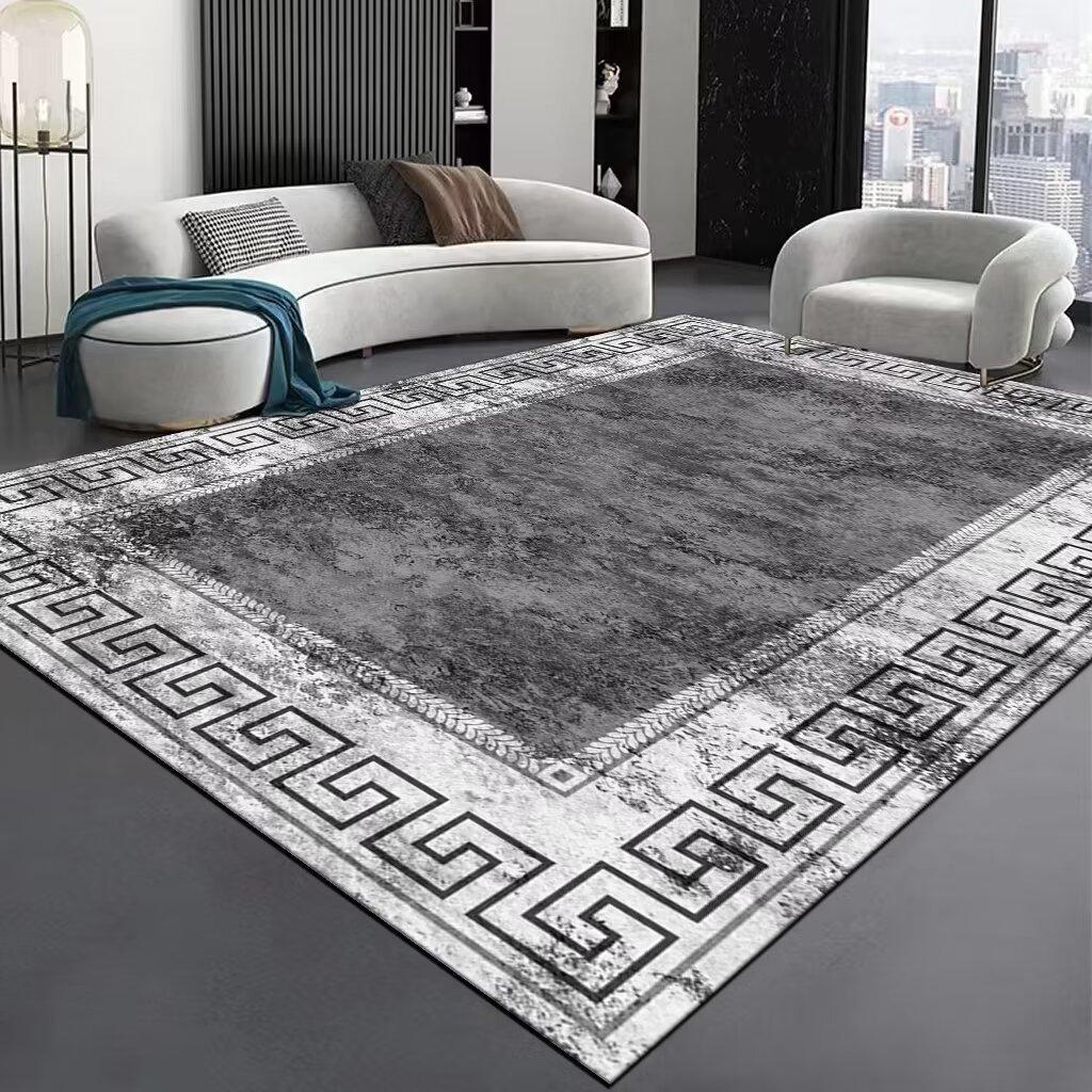New Nordic Style Carpets for Living Room Grey Purple Modern Room Decor Large Rug Home Non-slip Entrance Door Mat Bedroom Tapete