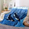 1pc Penguin Iceberg Blanket, Lightweight Flannel Throw Blanket For Sofa, Bed, Travel, Camping, Living Room, Office, Couch, Chair, And Bed