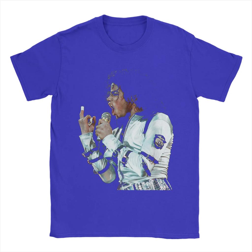 Streetwear T-Shirt Beach Michael Jackson Live Bad Tour Wembley 1988 T-Shirts 100 Cotton Tshirt for Man Y2K Short Sleeve Top Tees