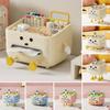 Cute Tissue Box Cover Tissue Box Holder with Legs And Phone Holder Multifunctional Tissue Dispenser with Compartments for Home Desktop Organization