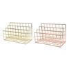 3 Layers Iron Book Magazine Document Storage Shelf Stand Dormitory Office Supply