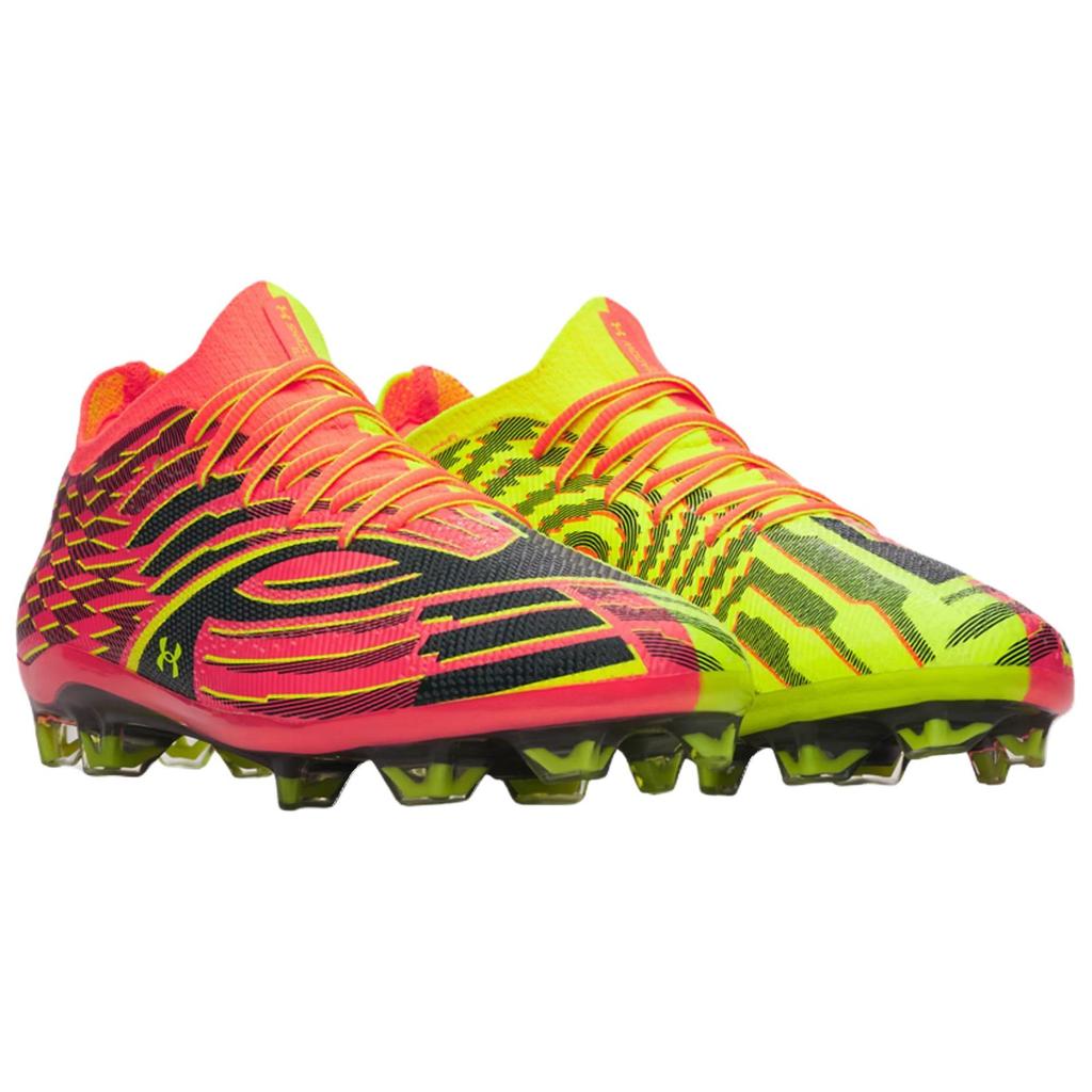 Under Armour Soccer Shoes Men's Pink Yellow 6006234-824