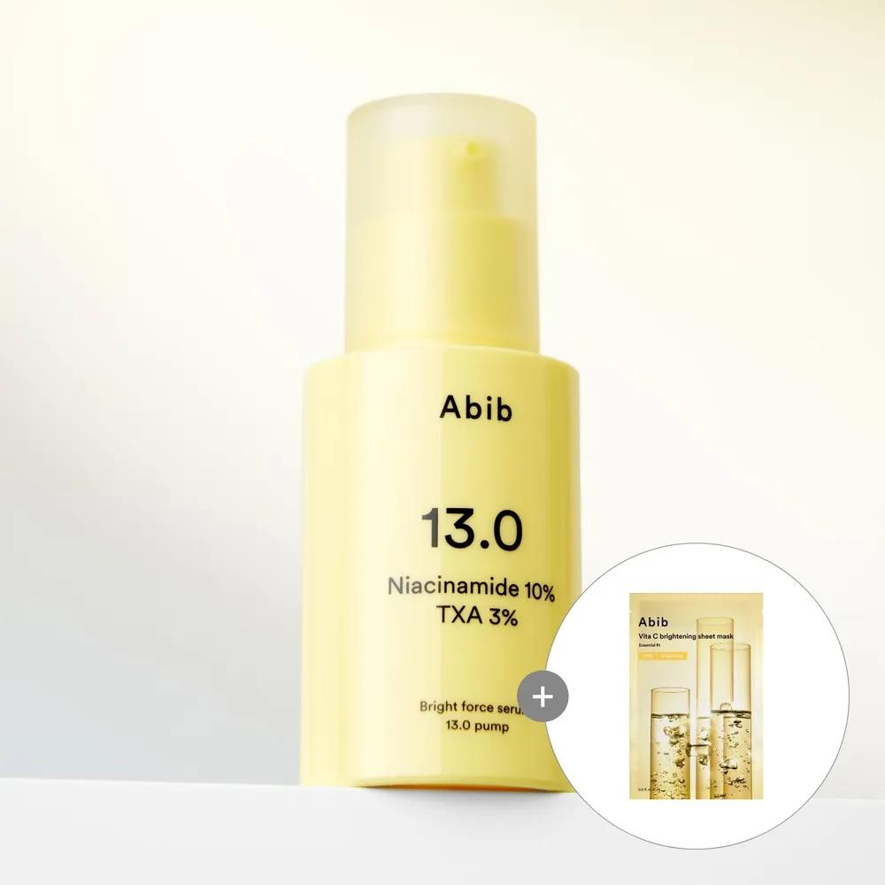 

[ABIB] Bright Force Serum 13.0 Pump 30ml (+1 Random Sheet Gift)