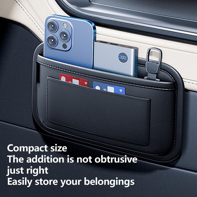 Car Seat Organizer Storage Organizer Crevice Filler Auto Bag PU Leather Car Interior Organizer for Trucks SUVs RVs and Other
