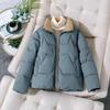 Short Cotton Womens Thickened Jacket Loose Fit Stand Collar Autumn Winter Fashion Outerwear Versatile Cotton Coat