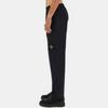 Stone Island Solid Color Elastic Waist Mid-Rise Slim Fit Straight Leg Casual Pants Men bottoms Black 791567053-V0020