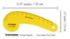 Traceease French Curve Template, Garment Ruler Sewing Tailoring Tools Stencils- 12 Inches Long
