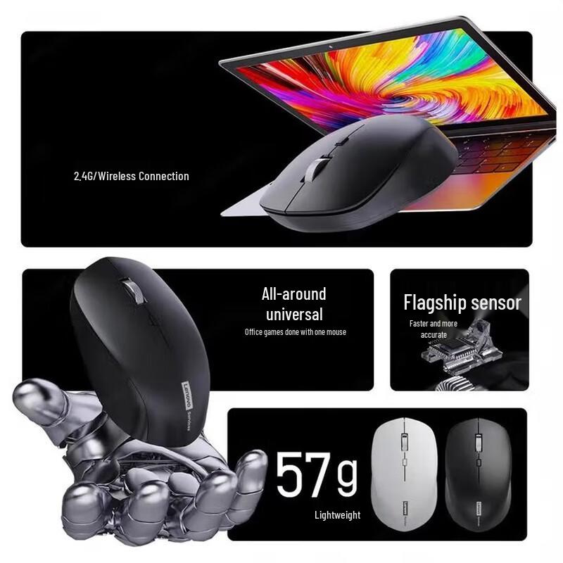 Lenovo N220 2.4G Wireless Silent Mouse