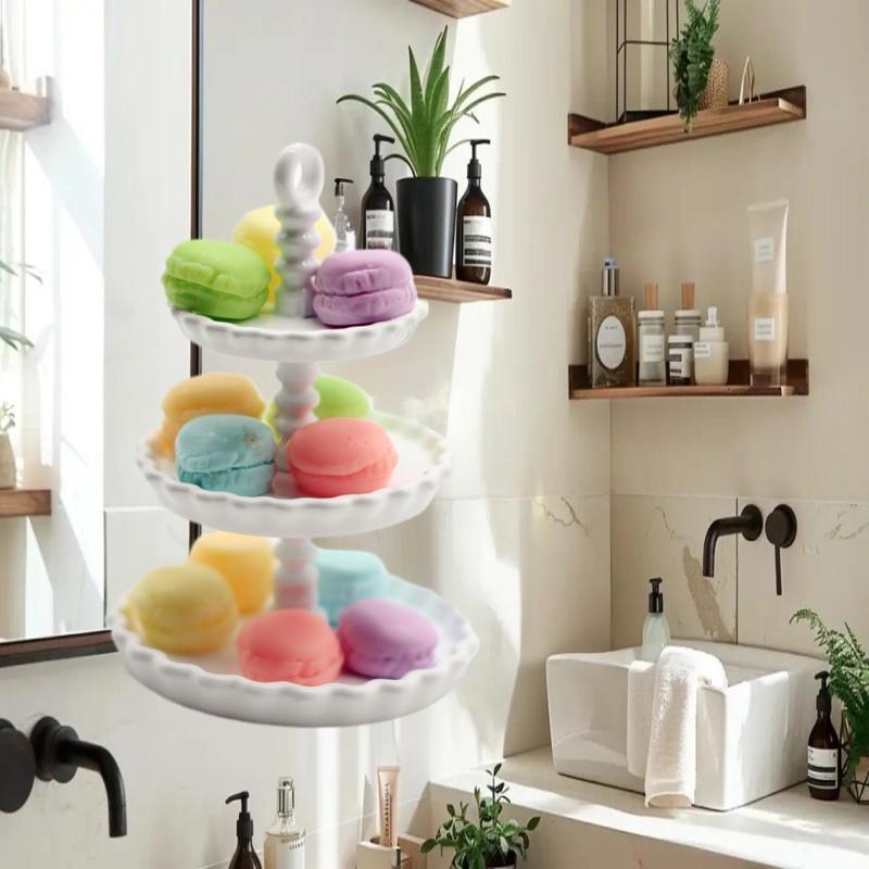 1Pcs Dollhouse Mini Cake Tray Model Simulation Miniature Cake Stand Ornament Scene Decoration Doll House Accessories