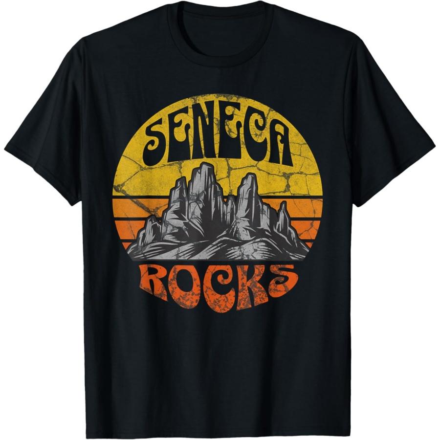 Seneca Rocks West Virginia Nature Hiking Outdoors T-Shirt XXXXXL чёрный