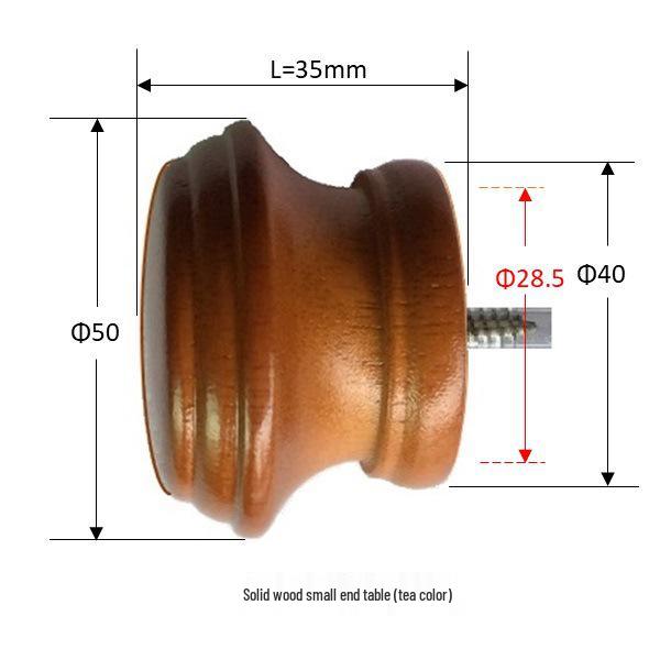 Solid Wood Curtain Rod and Track Accessories: Single/Double Bracket, Base, Decorative Head