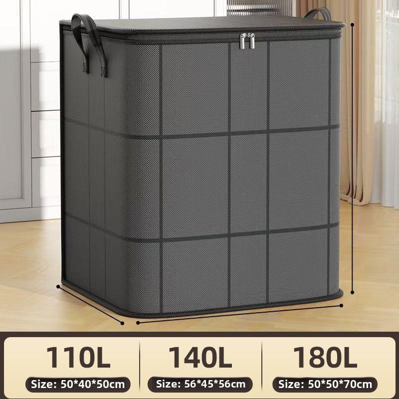 

Утолщенная многофункциональная портативная сумка для хранения большой вместимости для одежды, хлопковых одеял, органайзеры, водонепроницаемая сумка для хранения [Large 110L]