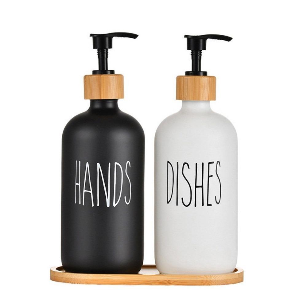 

2Pcs Rust-Proof Hand Dish Soap Dispenser Empty Liquid Empty Container Kitchen Sink 2Pcs