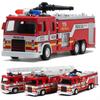 Alloy Fire Truck Toy Model with Lights & Music - Pull Back Children's Toy Car