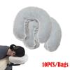 10Pcs /Pack Disposable U-shaped Pillowcase White Travel Pillowcase Durable Face Rest Cradle Covers