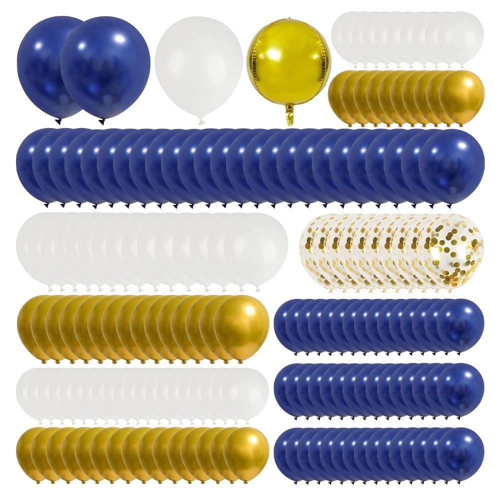 

Gold Arch Kit Navy Blue Confetti Balloons Wedding Balloons Garland Kit Birthday Party