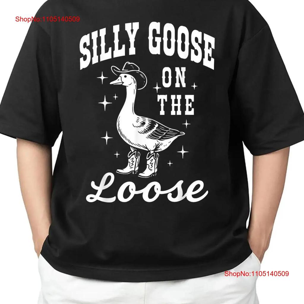 Cowgirl Rodeo Silly Goose On The Loose Funny T Shirt Fit For S 4xl Vintage Fashion Slightly Streetwear Comfortable