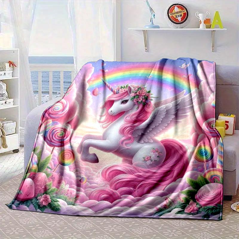 Magical Unicorn Fantasy Blanket Flannel Blanket Throw Blanket Sofa Cover Blanket Soft Premium Blanket Picnic Blanket Tv Blanket Gifts