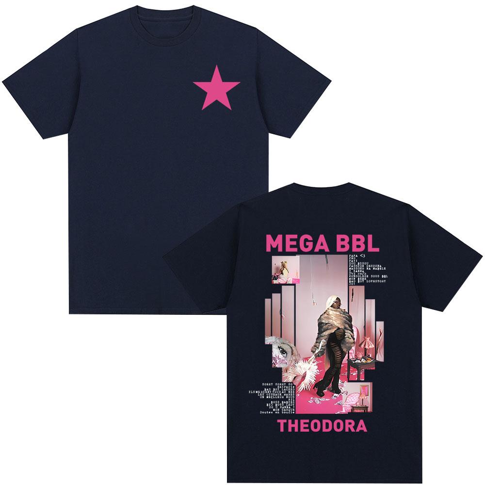 Rapper Theodora Mega Bbl Album T-Shirt für Männer und Frauen HipHop T-Shirt 202526 Sommer Reine Baumwolle 100 Bedrucktes T-Shirt