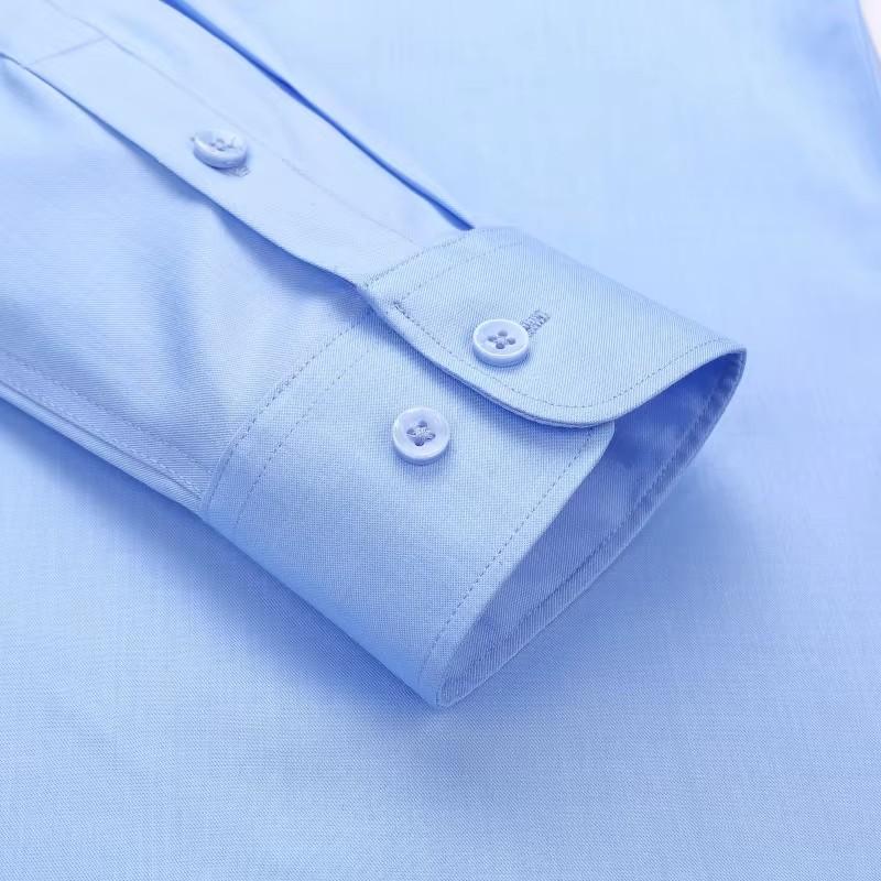 New Modal Anti-wrinkle 8XL Shirts Men Long Sleeve Slim Fit Business Work White Shirt Soft Cozy Striped Men Shirt Long Sleeve