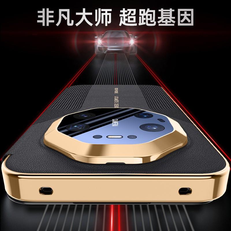 Magnetic Flip Cover Mate 80 Pro Max Case With Full Camera Protection Anti-Slip Shockproof PU Leather Business Style