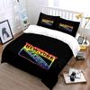 New York Rangers Rainbow Drip Design Print Bedding Set Duvet Cover Pillowcases (1* Duvet Cover 2* Pillowcases Do Not Include Comforter)